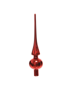 Piek glas 26 cm glans, kerstrood