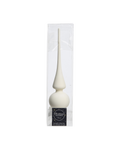 Piek glas 26 cm mat, wolwit