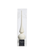 Piek glas 26 cm mat, wolwit