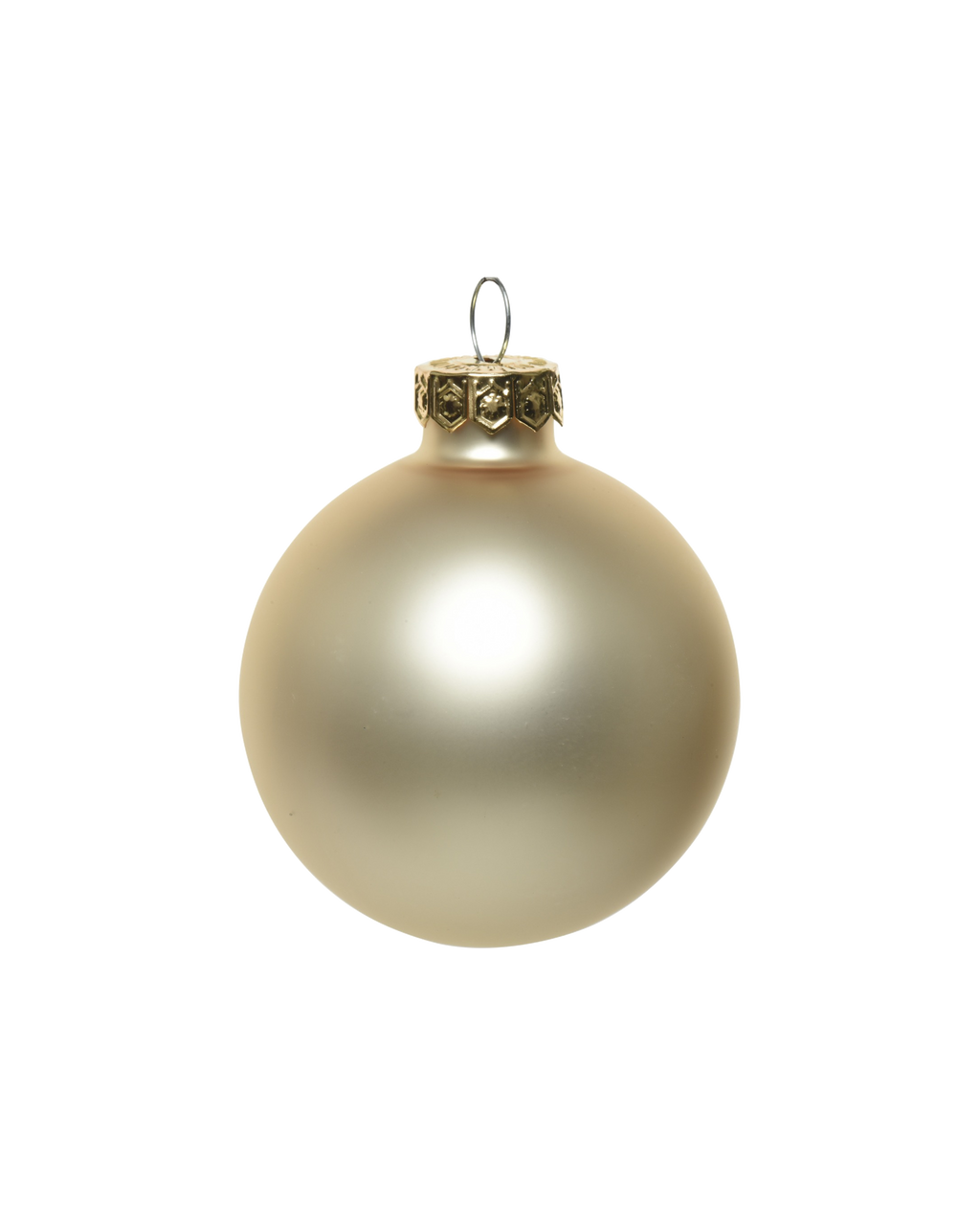 Kerstballen glas 6 cm, koker à 10, parel