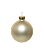 Kerstballen glas 6 cm, koker à 10, parel