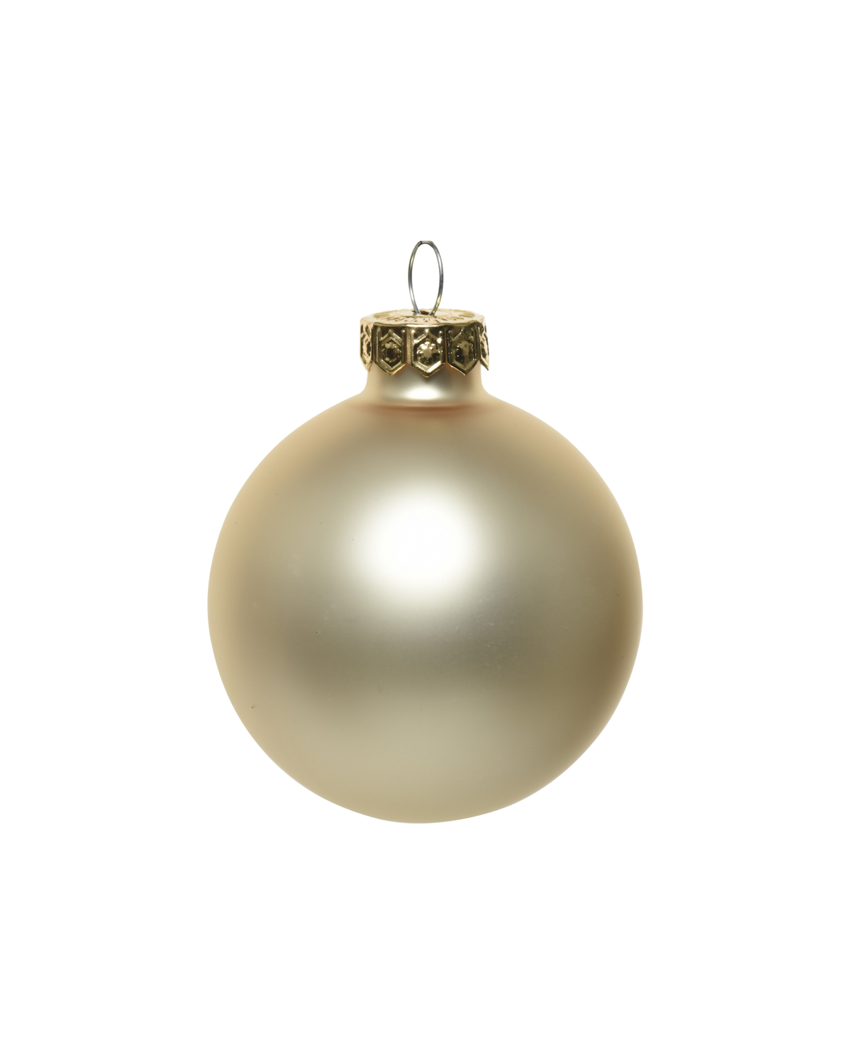 Kerstballen glas 6 cm, koker à 10, parel