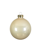 Kerstballen glas 6 cm, koker à 10, parel