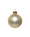 Kerstbal glas 8 cm, parel, mat