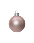 Kerstbal glas 8 cm, poederroze, mat