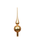Piek glas 31 cm mat met glitter, licht goud