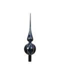 Piek glas 31 cm glans met glitter, nachtblauw