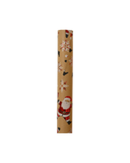Inpakpapier kraft met hot stamp, 150 x 70 cm, rode kerstman