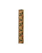 Inpakpapier kraft met hot stamp, 150 x 70 cm, groene hulst