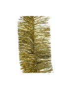 Lametta slinger, diameter 7 cm, lengte 270 cm, licht goud