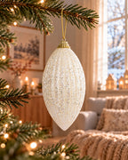 Pegel foam met glitter, wolwit
