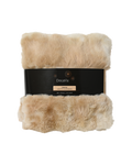 Plaid faux fur, beige