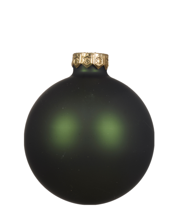 Dennengroen kerstbal mat