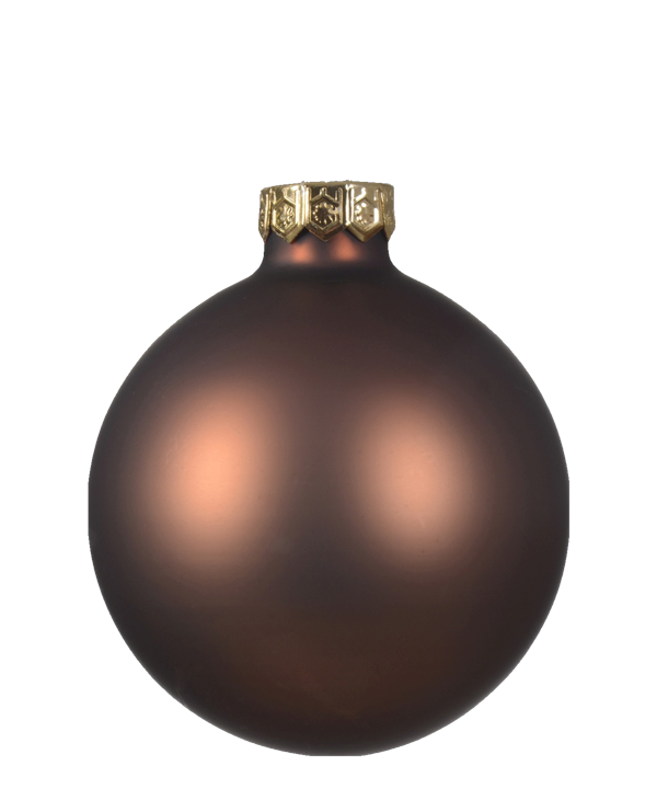 Espresso kerstbal mat