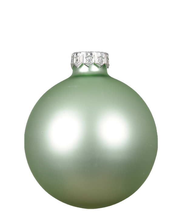 Mintgroen kerstbal mat