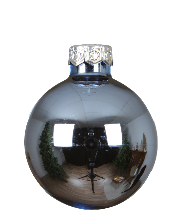 Ochtendblauw kerstbal glanzend